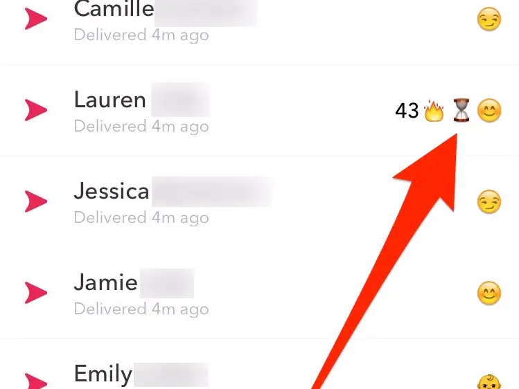what does an hourglass mean on snapchat