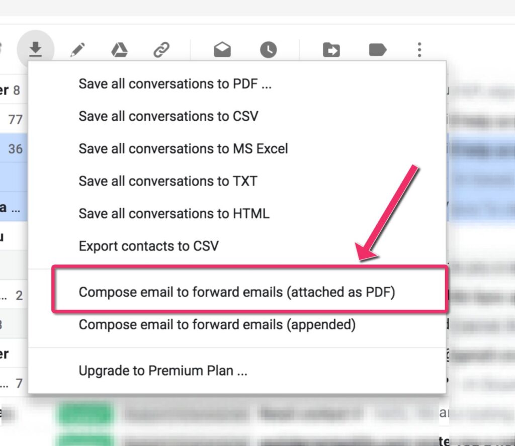 Forward Email as a PDF